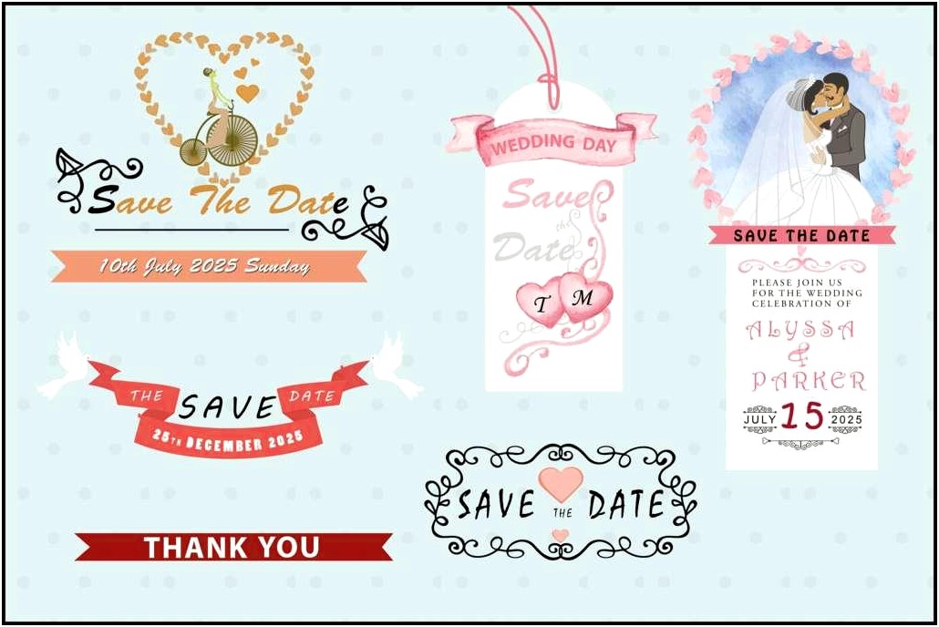 Save The Date Template Psd Free Download