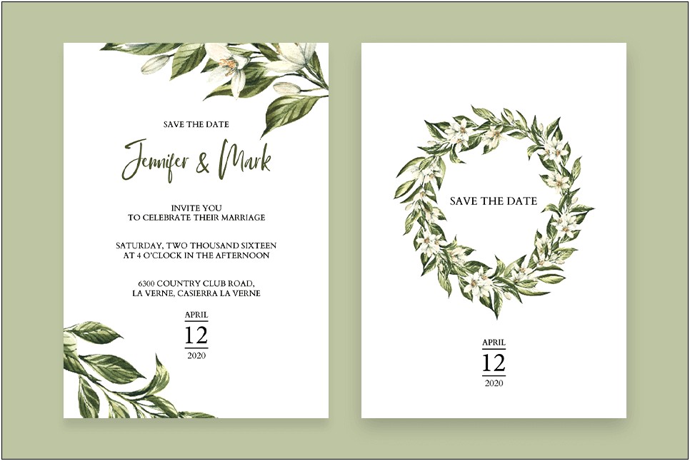 Save The Date Wedding Templates Free Download Country