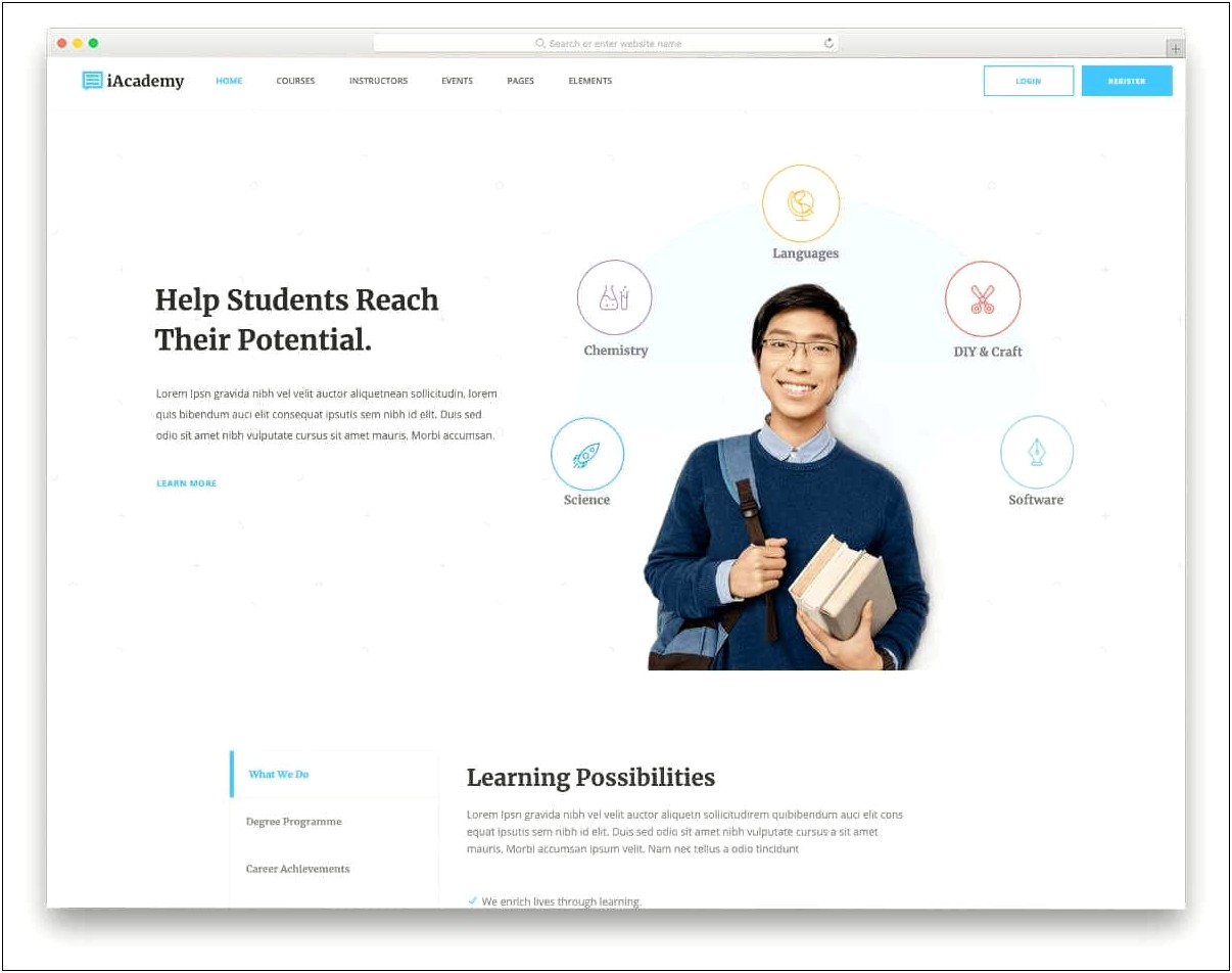 School Management System Template Free Download Bootstrap