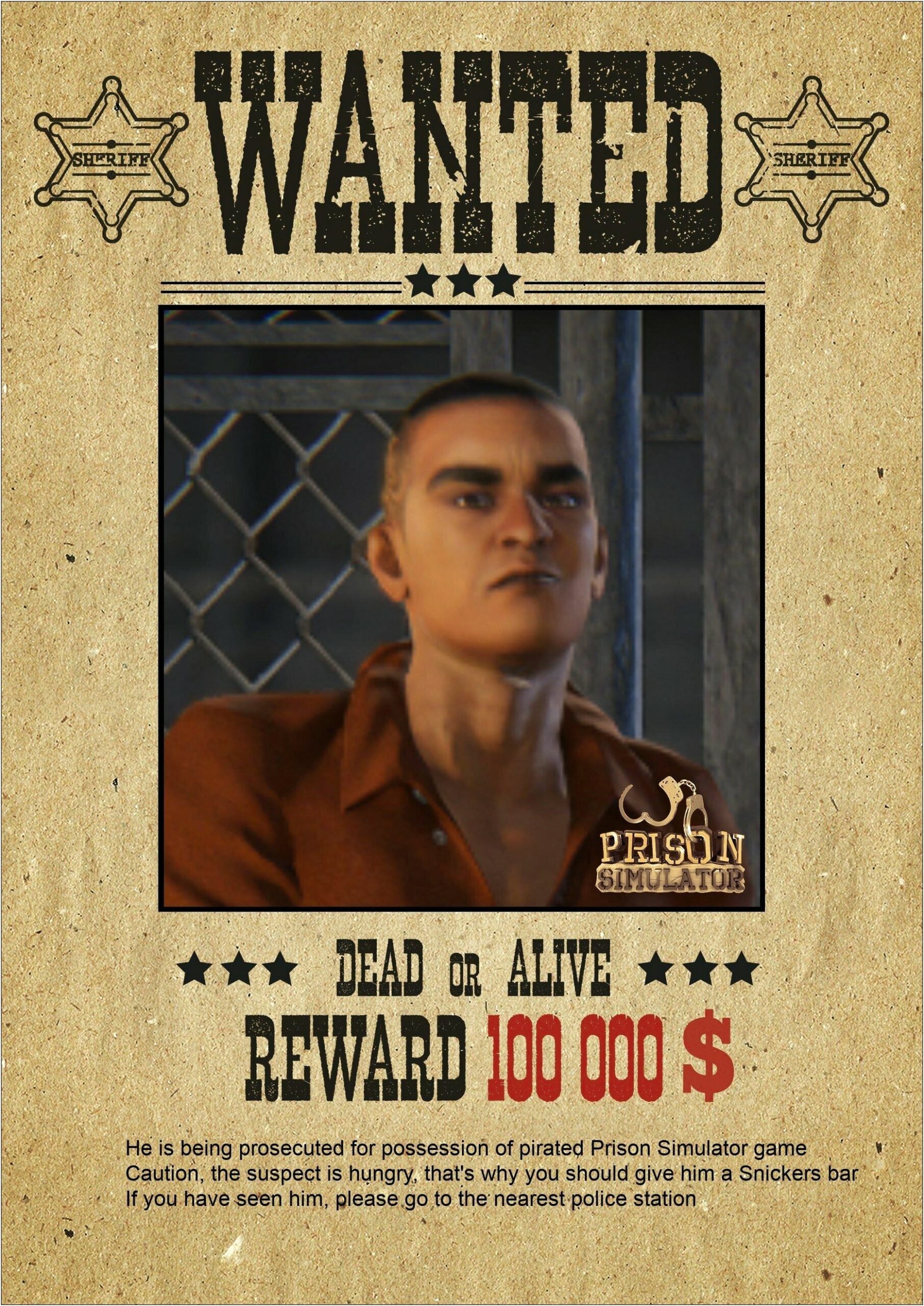 School Project Free Wanted Alive Poster Template