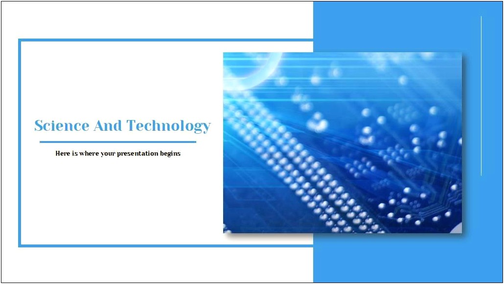 Science And Technology Ppt Template Free Download