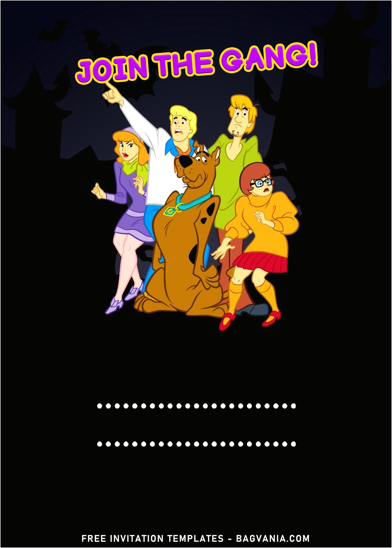 Scooby Doo Invite Templates To Download For Free