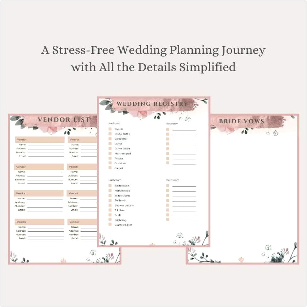 Seating Chart Wedding Template Rose Gold Free
