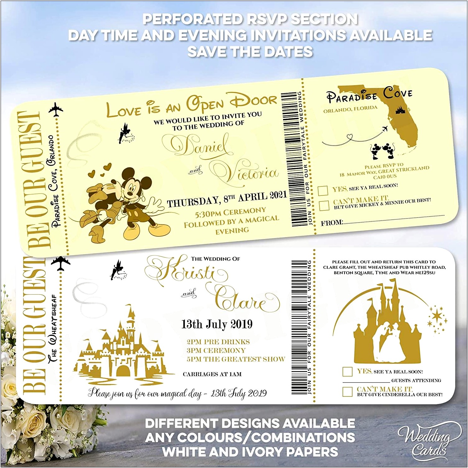 Send Wedding Invite To Mickey And Minnie