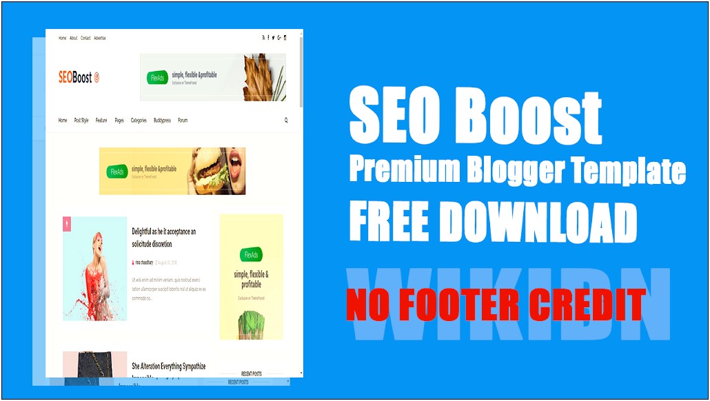 Seo Boost Premium Blogger Template Free Download