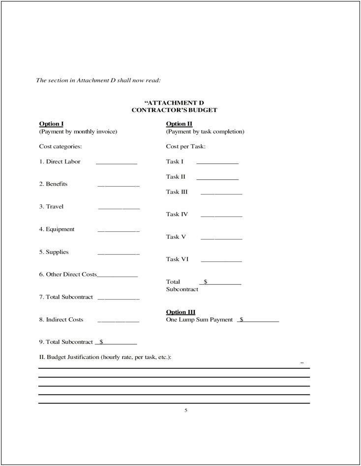 Service Pricing Amendment Form Template Free Download