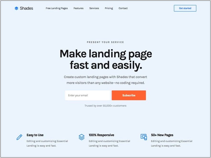 Sign Up Landing Page Html Template Free