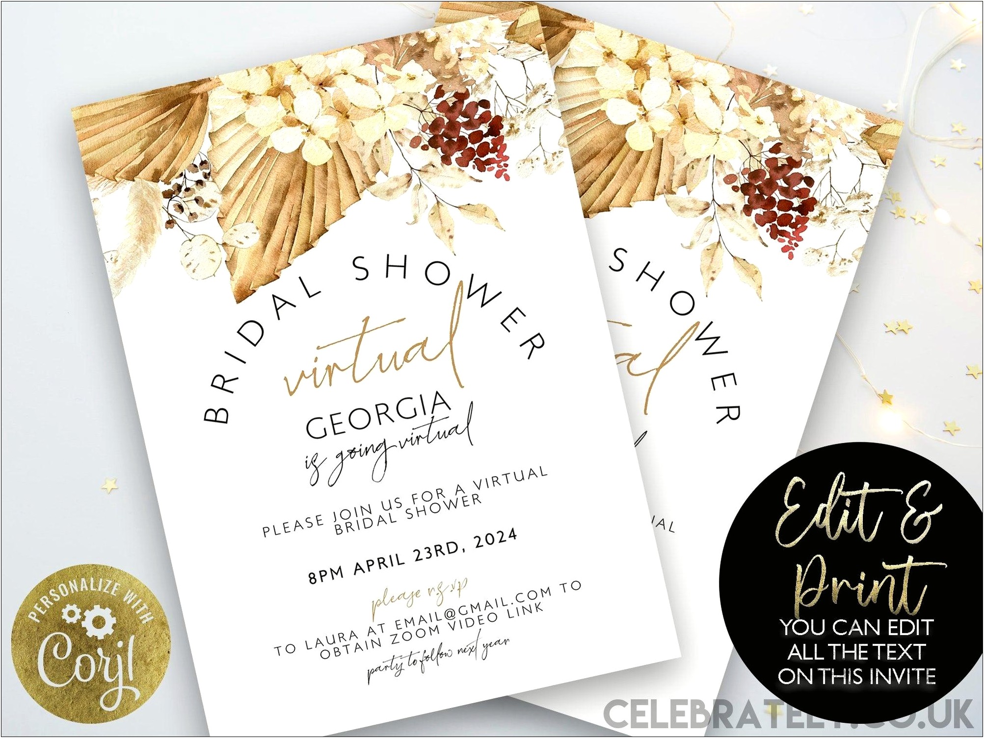 Silver And Glitter Bridal Shower Printables Templates Free