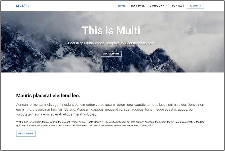 Simple About Us Page Template Free Download