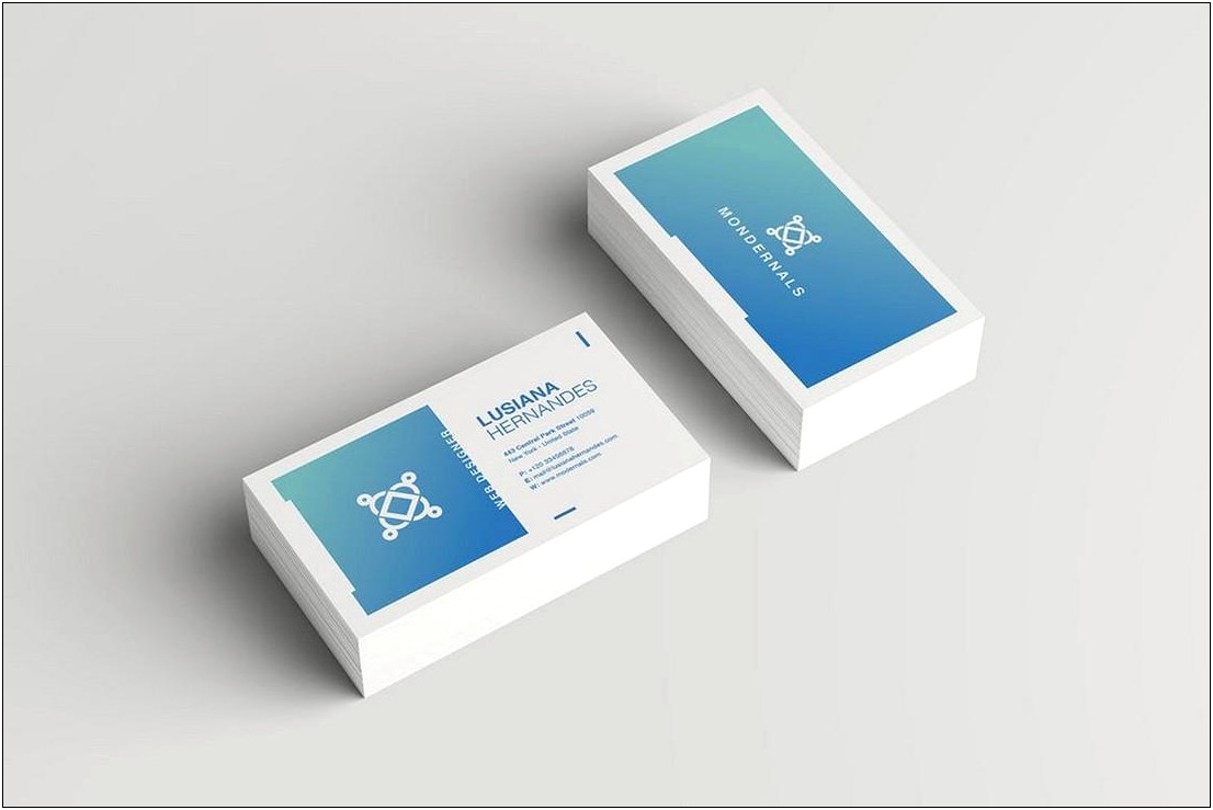 Simple Business Card Template Psd Free Download