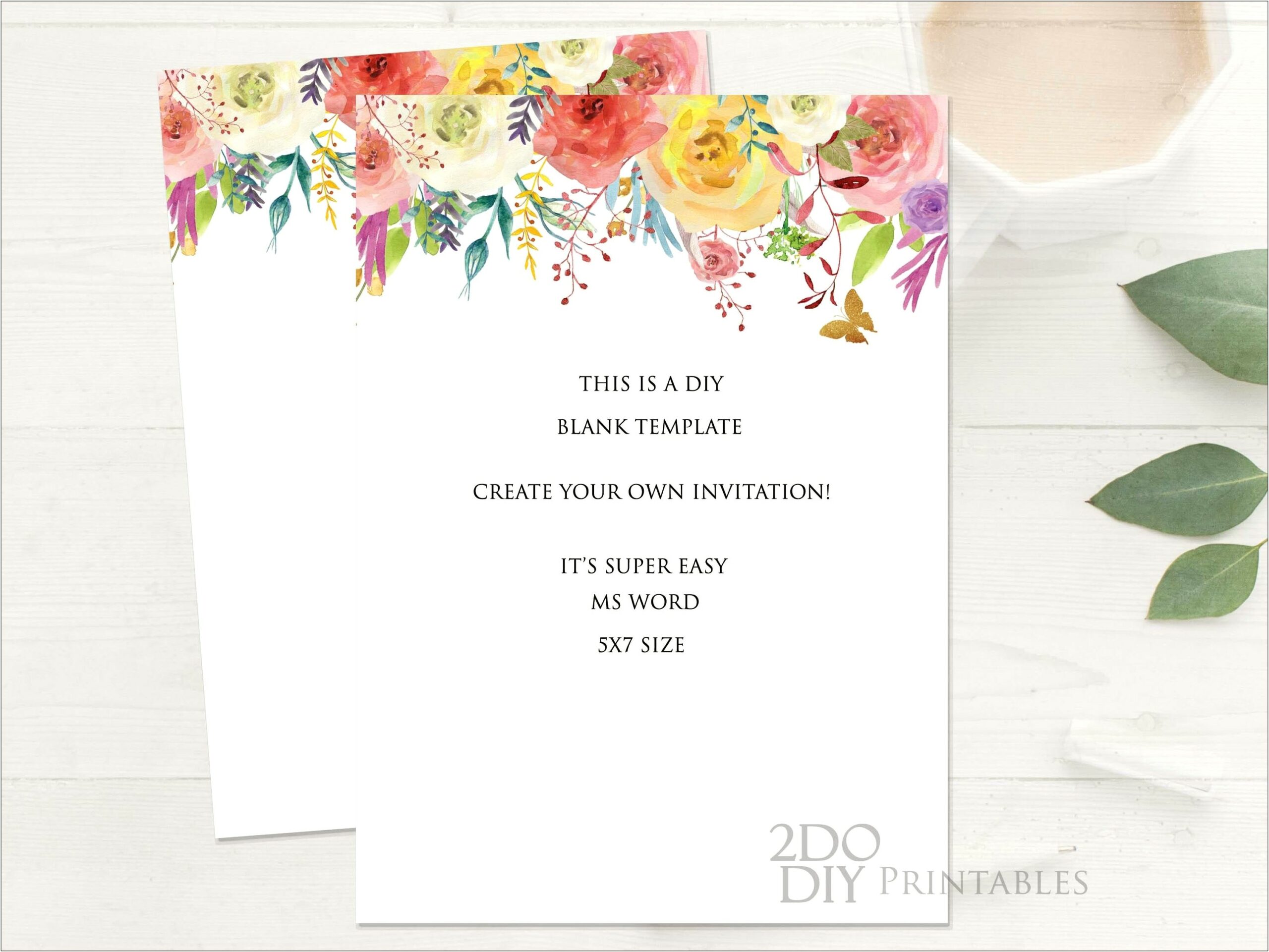 Simple Free Template Garden Party Event Word