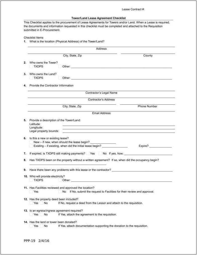 Simple Land Lease Agreement Template Free
