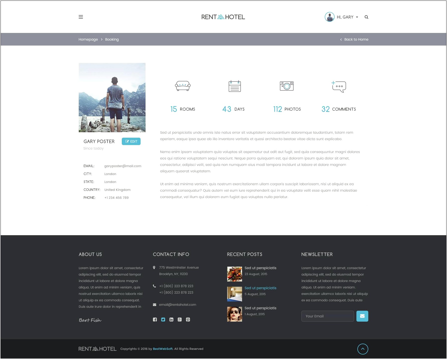 Simple Psd To Html Template Free Download