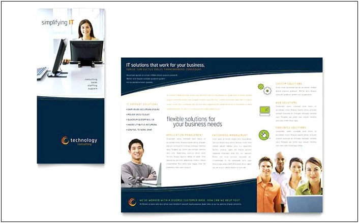 Single Fold Brochure Template Free Download
