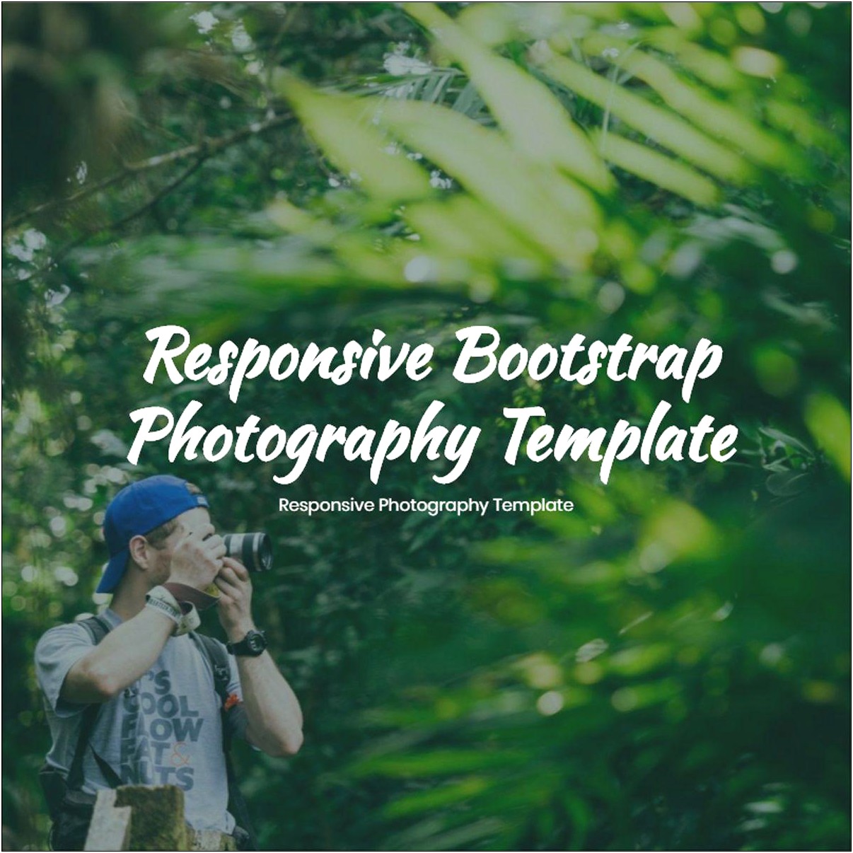 Single Page Bootstrap Photography Templates Free Download