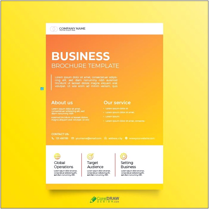 Single Page Brochure Template Free Download