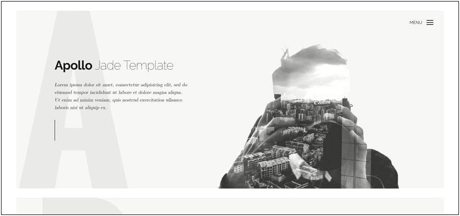 Single Page Parallax Html Template Free