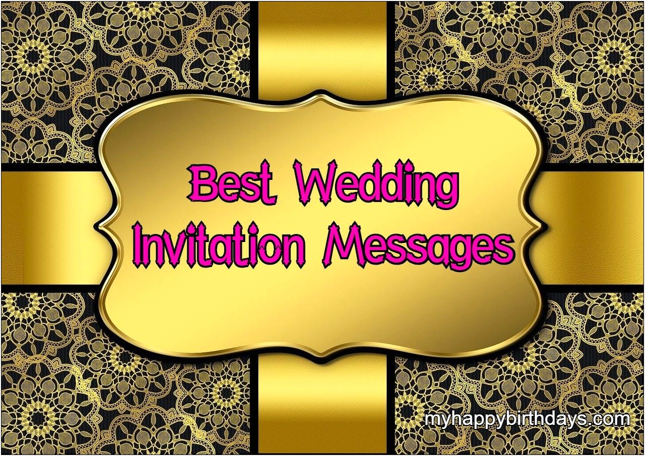 Sister Wedding Invitation Message For Friends On Whatsapp