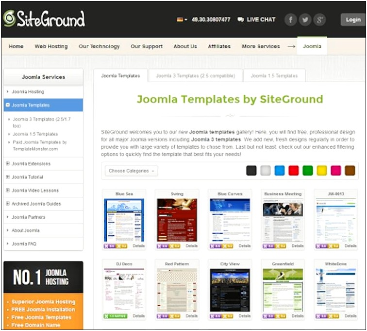 Siteground Joomla 2.5 Templates Free Download