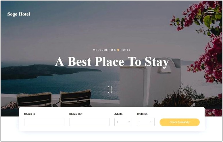 Skyline Hotel Booking Html Template Free Download