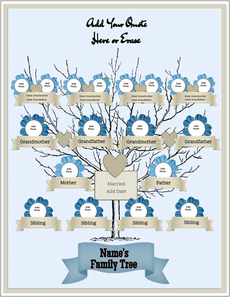 Small Family Tree Customizable Templates Free Online