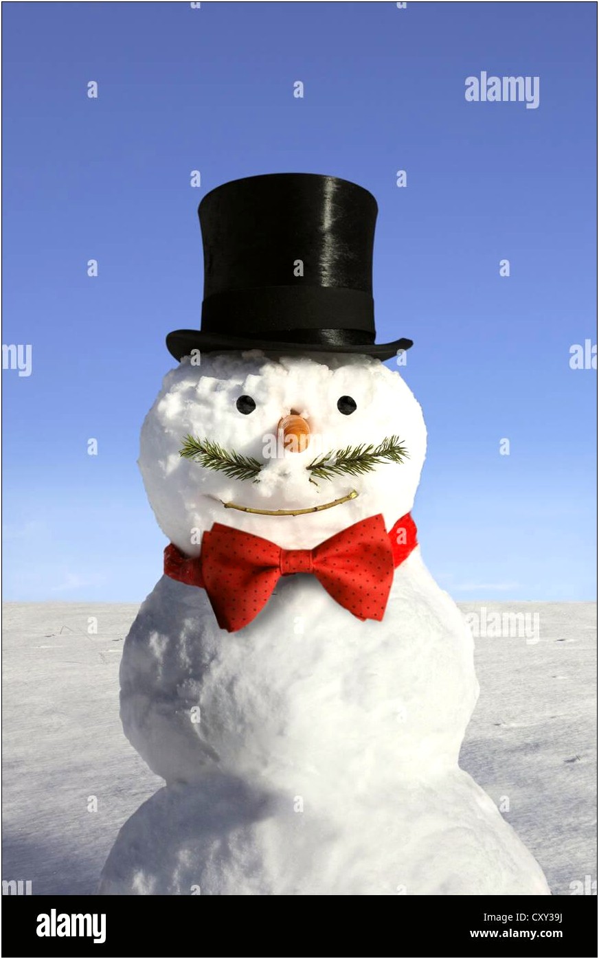 Snowman With Bow Tie Template Free Printable