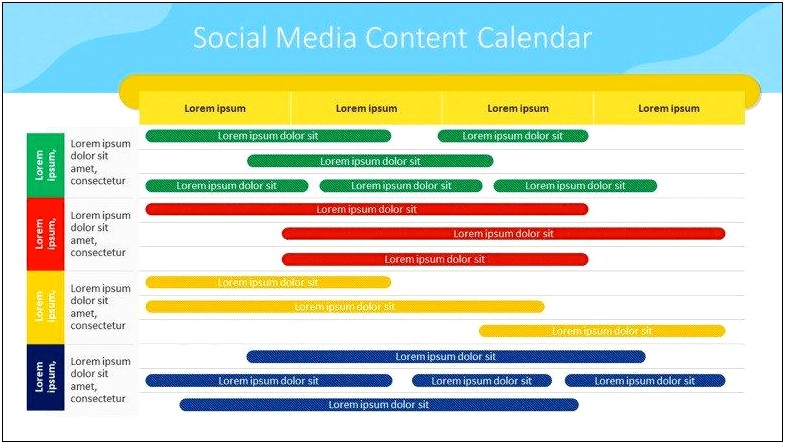 Social Media Content Calendar Template 2018 Free