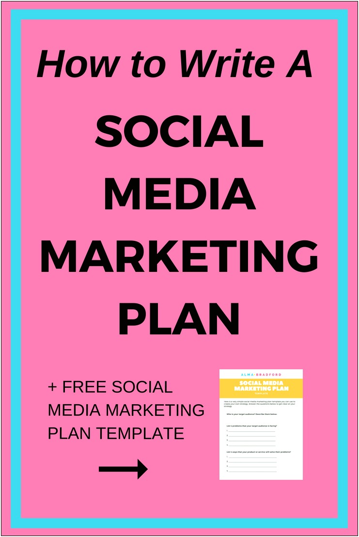 Social Media Marketing Plan Template Free