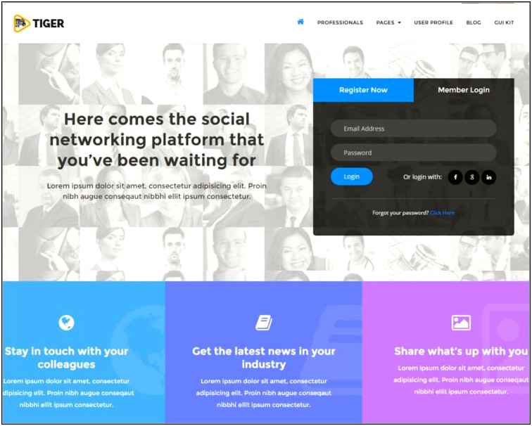 Socialyte Html Social Network Template Free Download