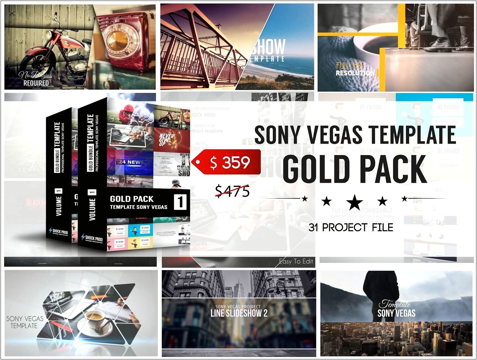 Sony Vegas Pro Templates Pack Free Download