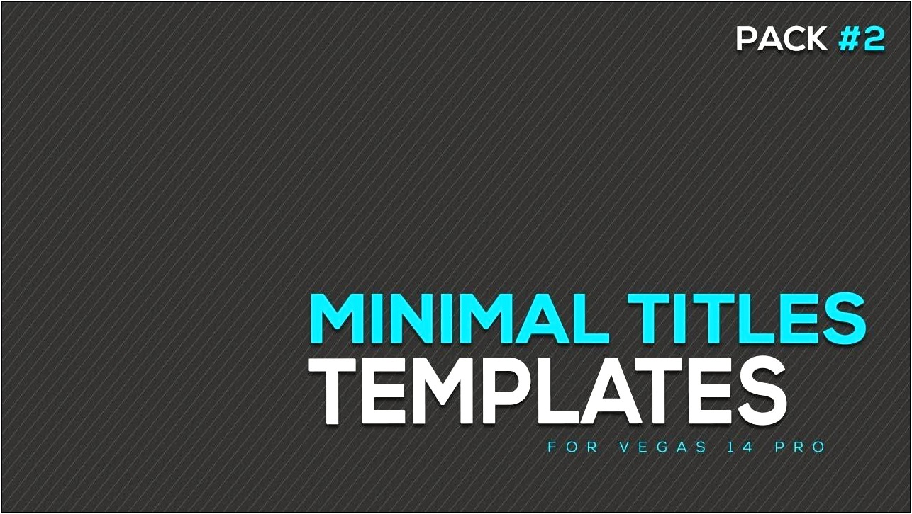 Sony Vegas Title Templates Free Download