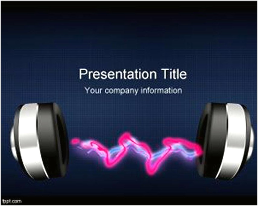 Sound Waves Powerpoint Template Free Download