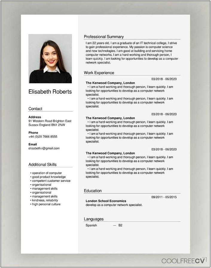 South African Professional Cv Template Free Download