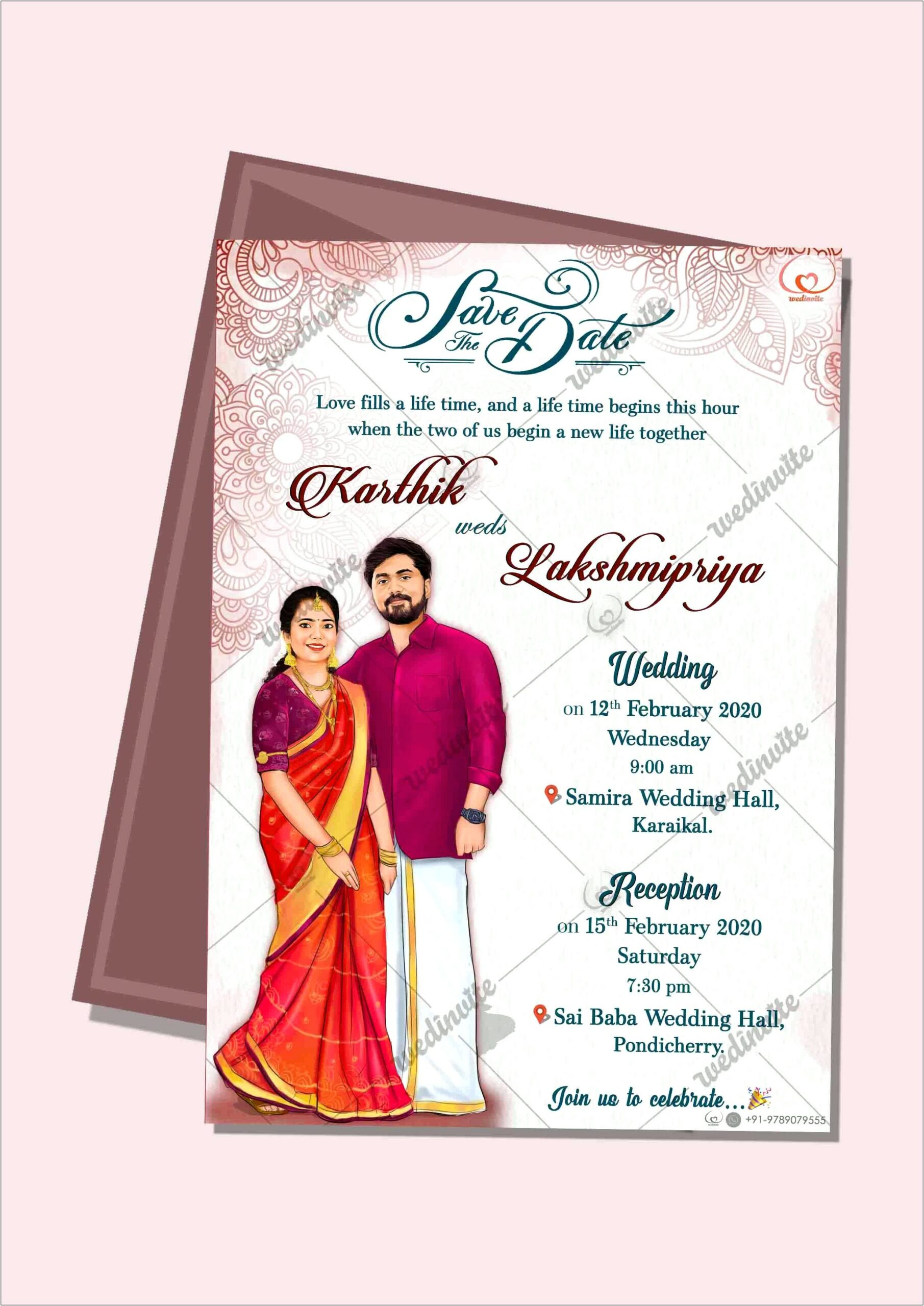 South Indian Hindu Wedding Invitation Wordings For Friends