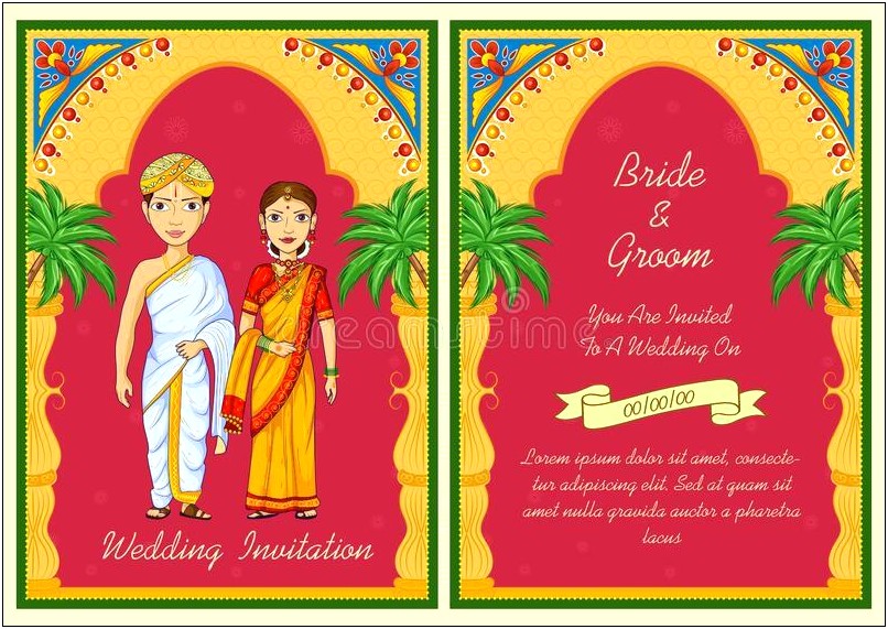 South Indian Wedding Invitation Templates Free Download