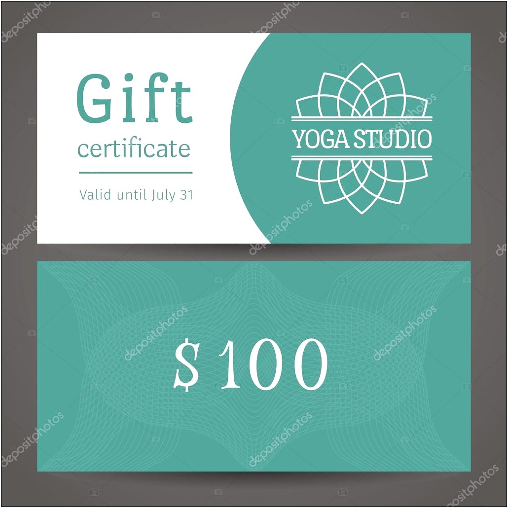 Spa Gift Certificate Template Free Download