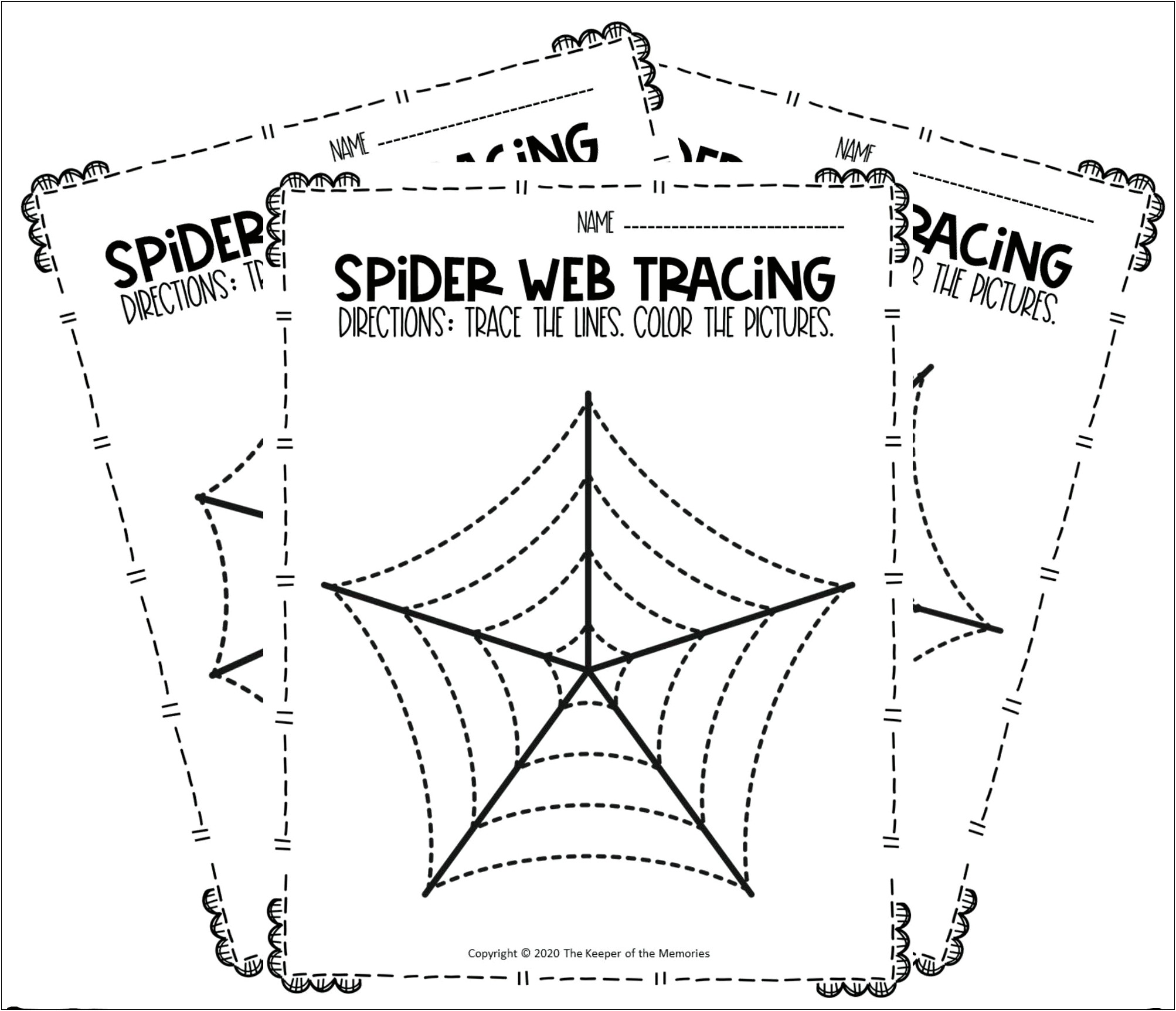 Spider Web Template For Writing Free Printable