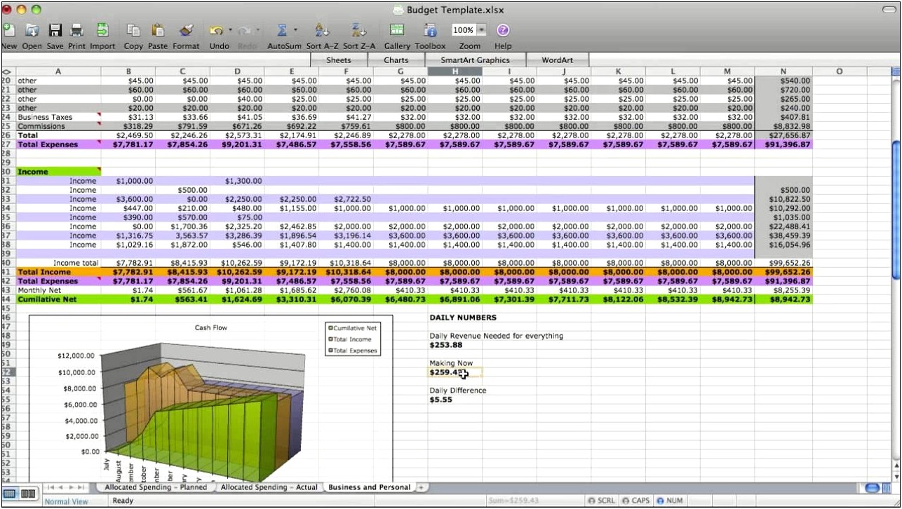 Spreadsheet Template For Small Business Expenses Free