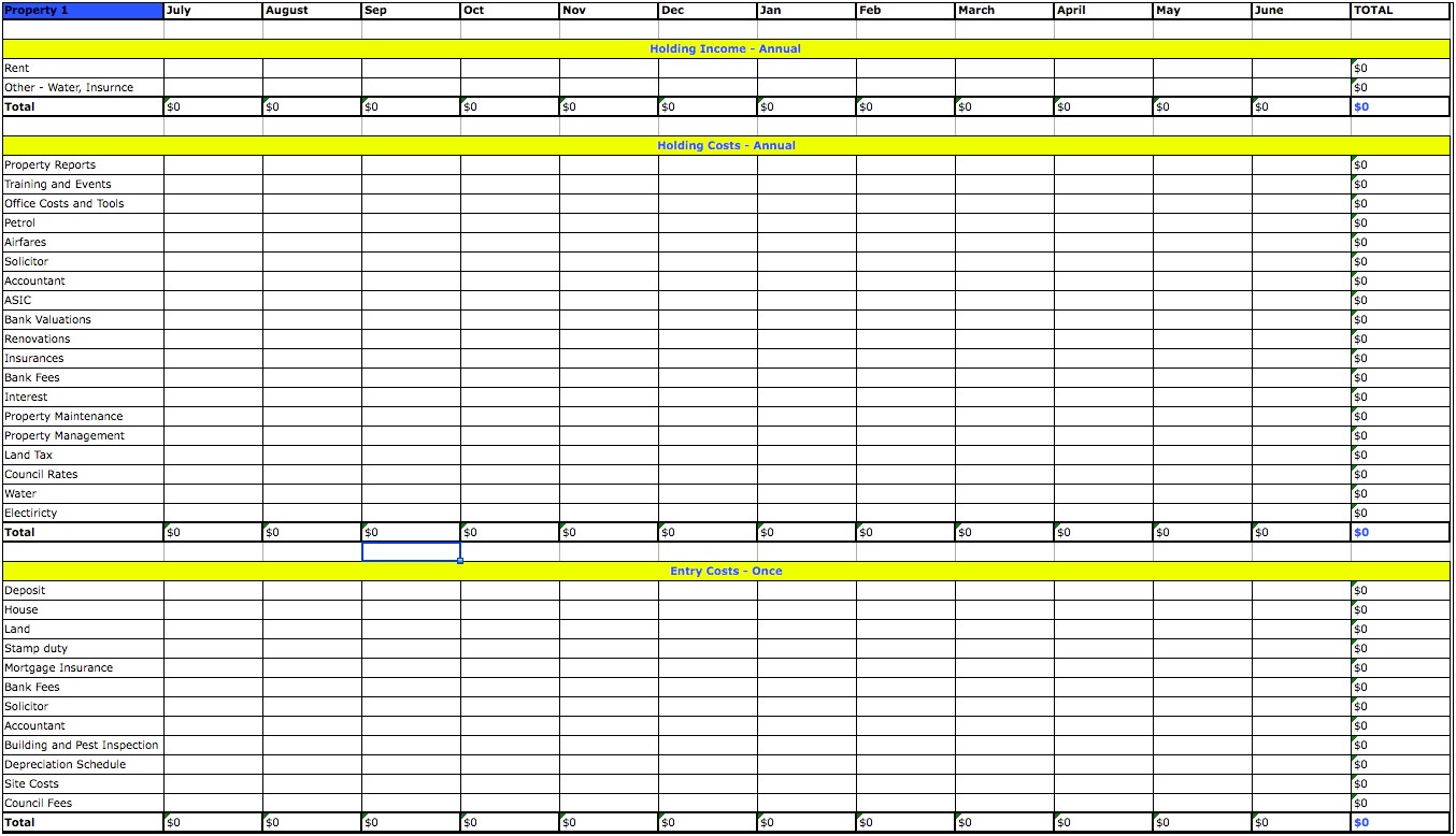 Spreadsheet Templates Excel For House Flipping Spreadsheet Free