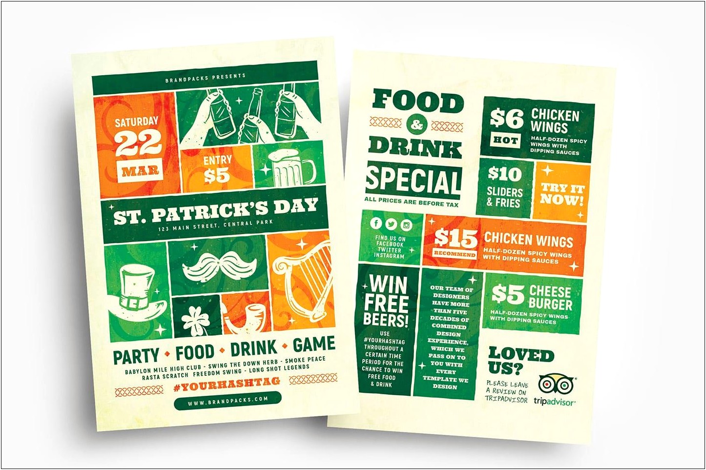 St Patrick's Day Picture Templates Free