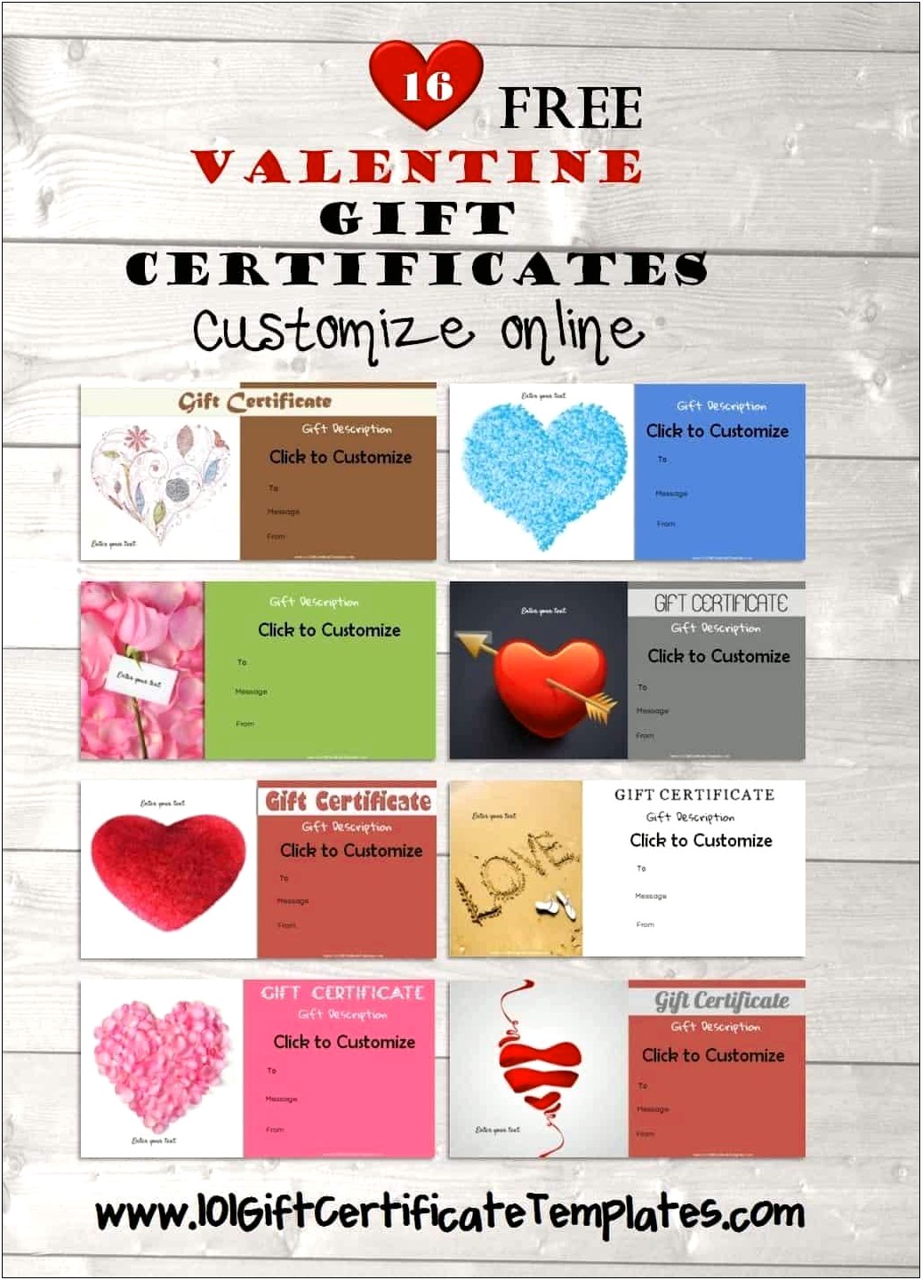St Valentine's Day Cards Templates Free
