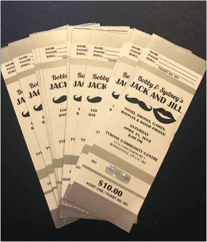 Stag And Doe Tickets Template Free Canada