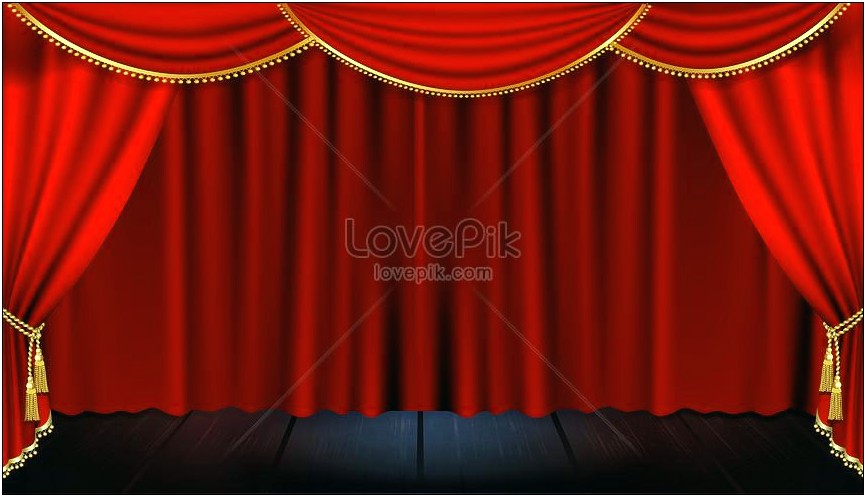 Stage Curtain Powerpoint Template Free Download