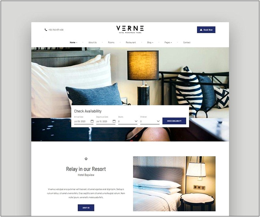 Star Hotel Responsive Hotel Booking Template Free Download