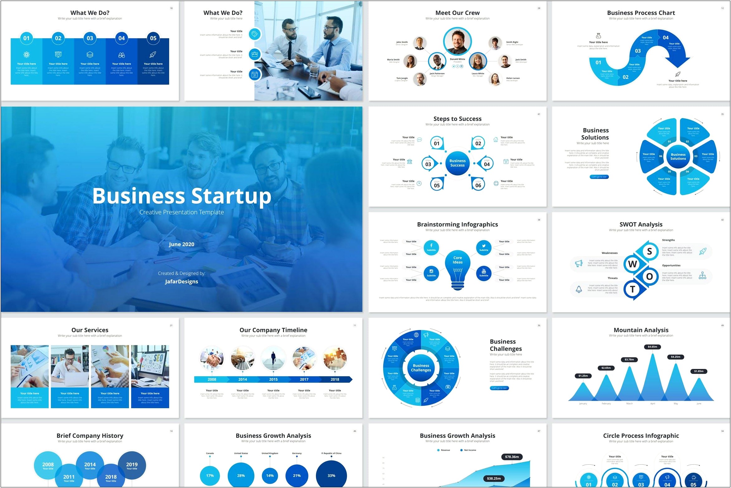 Startup Company Pitch Deck Powerpoint Template Free