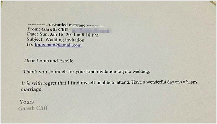 Subject For Wedding Invitation Through Email