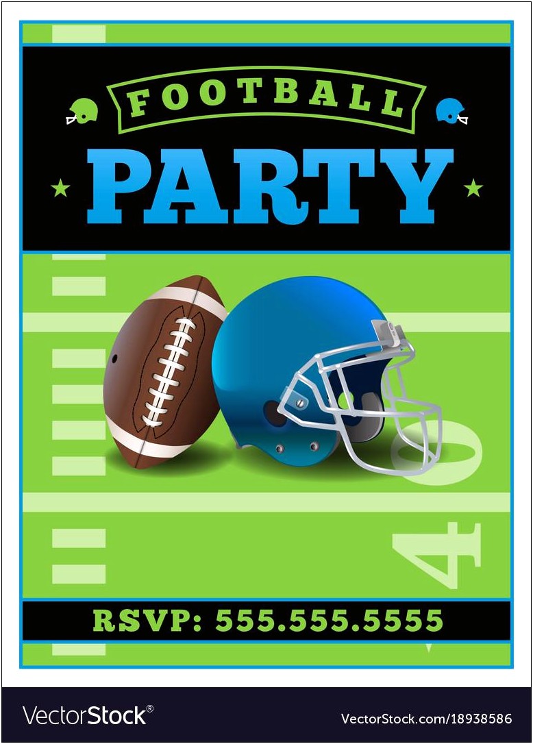 Super Bowl 2020 Party Flyer Template Free