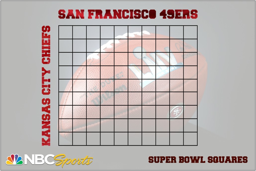 Super Bowl Grid Template For Free