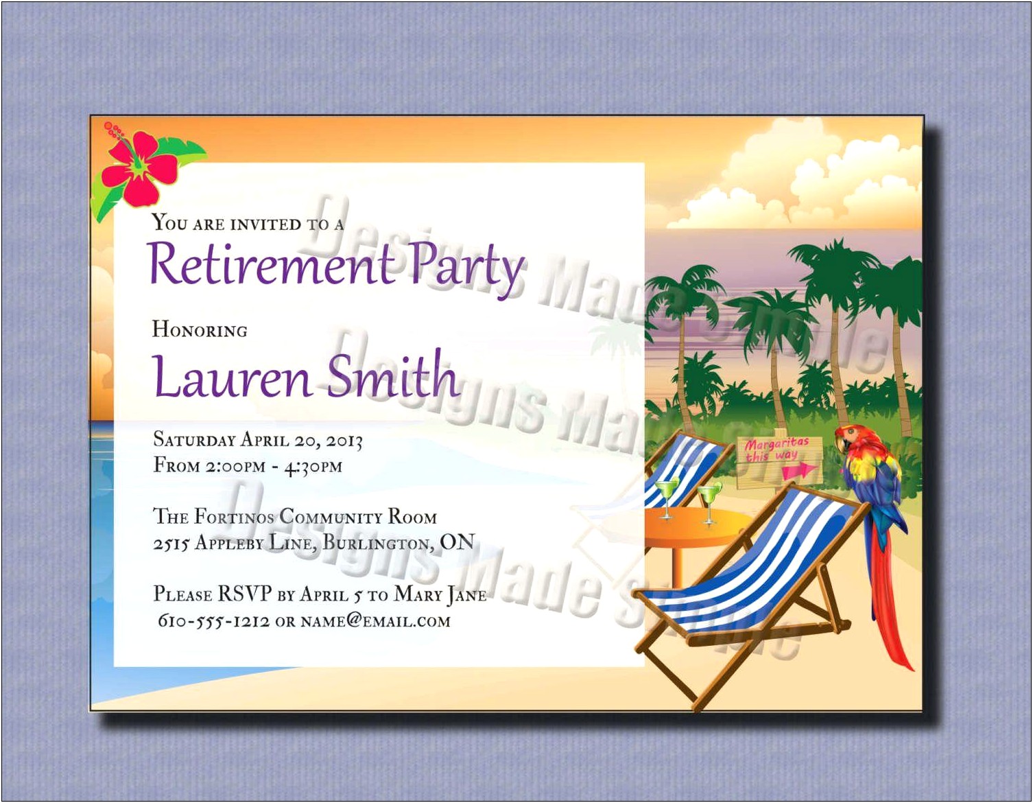 Surprise Retirement Party Invitation Template Free