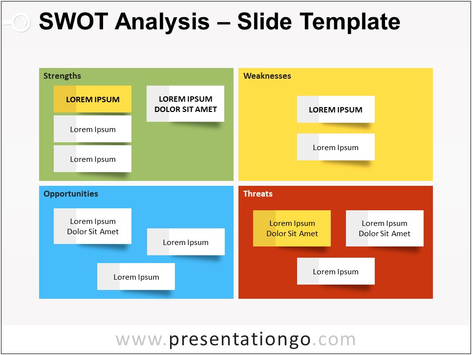 Swot Analysis Powerpoint Template Free Download